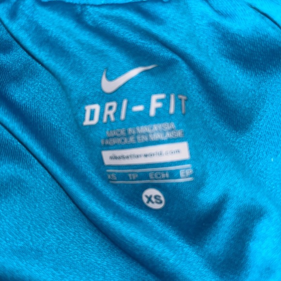 Nike Women’s Dri Fit Running Shorts Size XS Inner Lining Turquoise Orange. - Picture 5 of 5